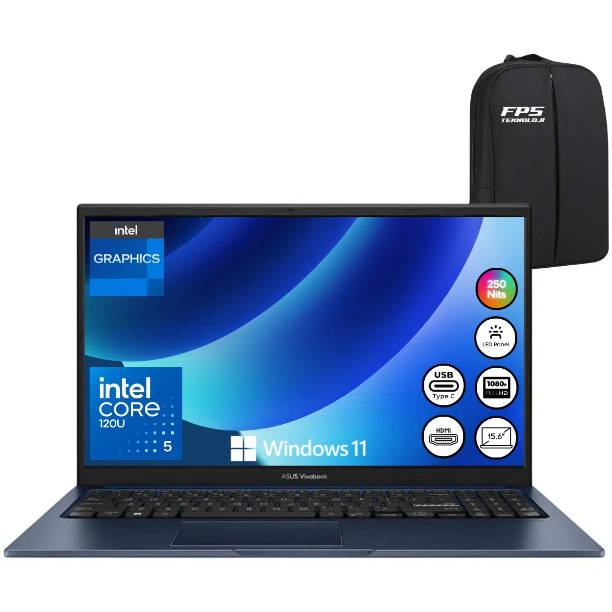 Vivobook 15 X1504VA-NJ3663W Core 5 120U 8gb Ram 1tb SSD 15.6'' Fhd W11 Taşınabilir Bilgisayar